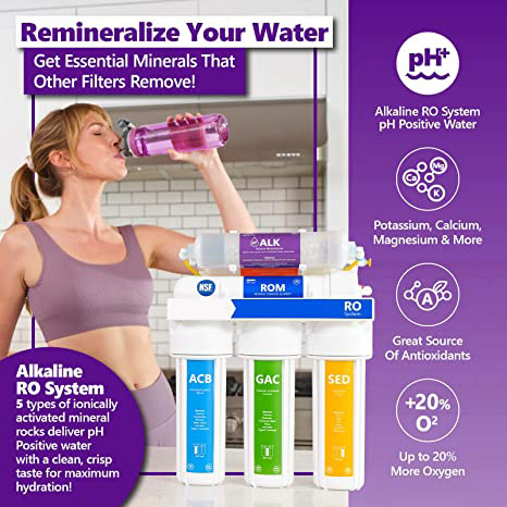 Home RO Alkaline Water Treatment System Drinking Water Filter